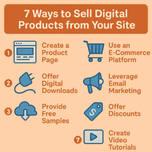 7 Ways to Sell Digital Products from Your Site